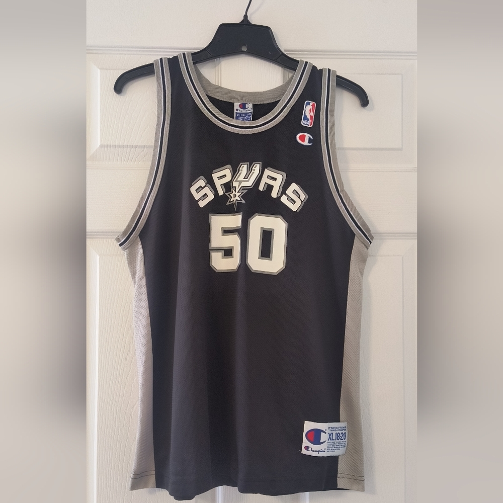 Vintage San Antonio Spurs David Robinson Champion Jersey Size youth XL 18-20